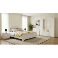 Dormitor Sara cu pat 160x200 cm cu somiera fixa